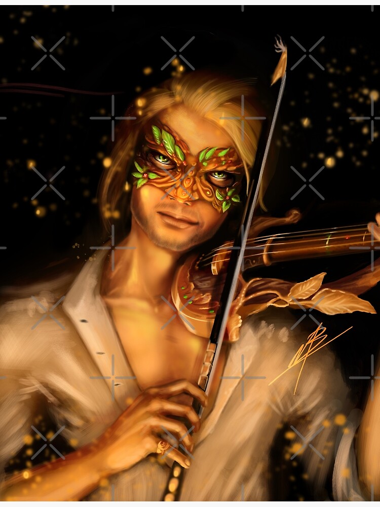 "Acotar Series Tamlin Fan art Violin " Poster for Sale by Mbohnetart