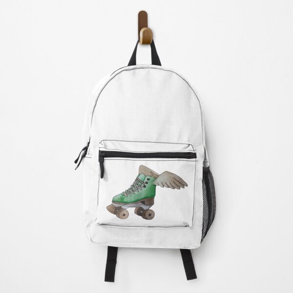 Item preview, Green roller skate with wings designed and sold by -Lily-Anne-.