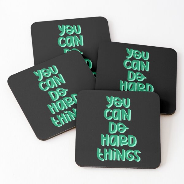 Item preview, You Can Do Hard Things (Green) designed and sold by GrellenDraws.
