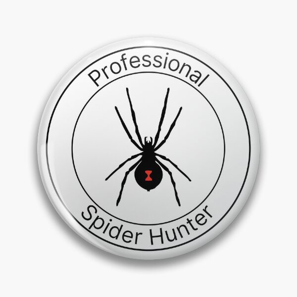 Item preview, Black Professional Spider Hunter Badge designed and sold by PolishedPin.