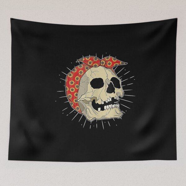 Item preview, Nature Yellow Flowers Hippie Ana Skull Pretty Sunflower designed and sold by tolivia.