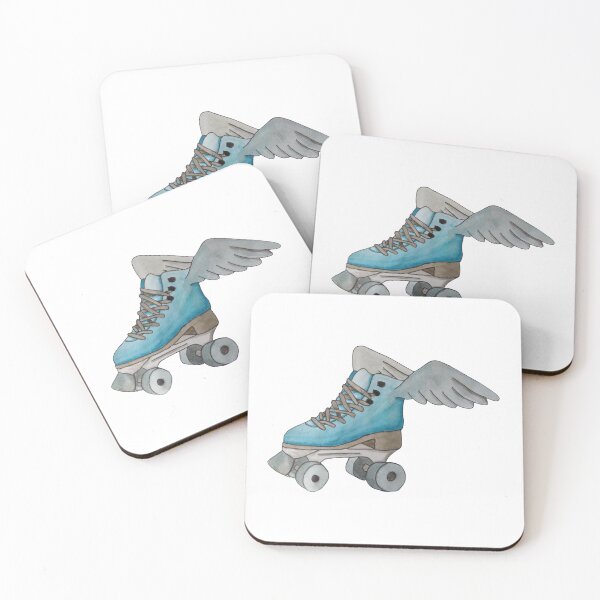 Item preview, Blue roller skate with wings designed and sold by -Lily-Anne-.