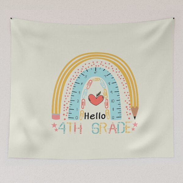 Item preview, Hello 4th grade designed and sold by picasart2021.