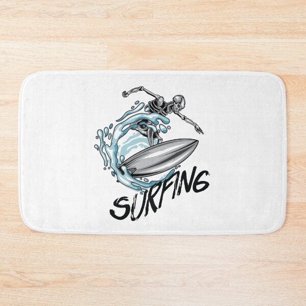 Item preview, Skeleton Surf Surfing T-Shirt designed and sold by HappyBright.