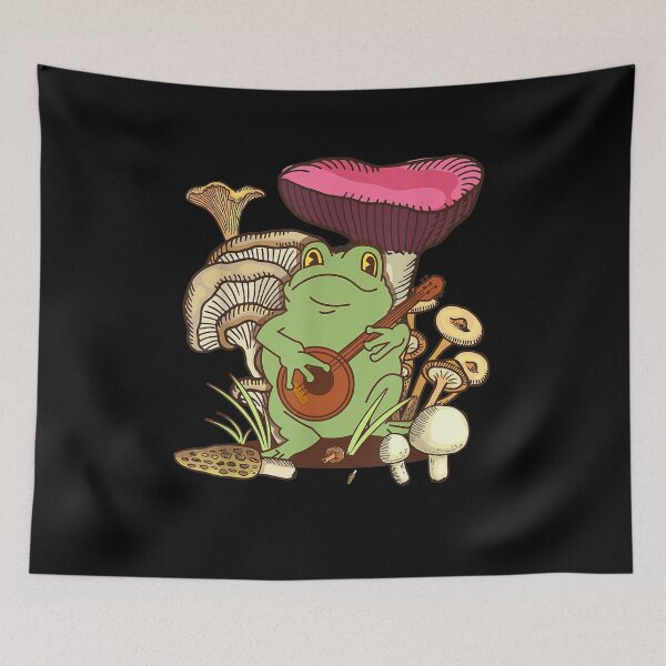 Item preview, Frog Playing Banjo On Mushroom designed and sold by tolivia.