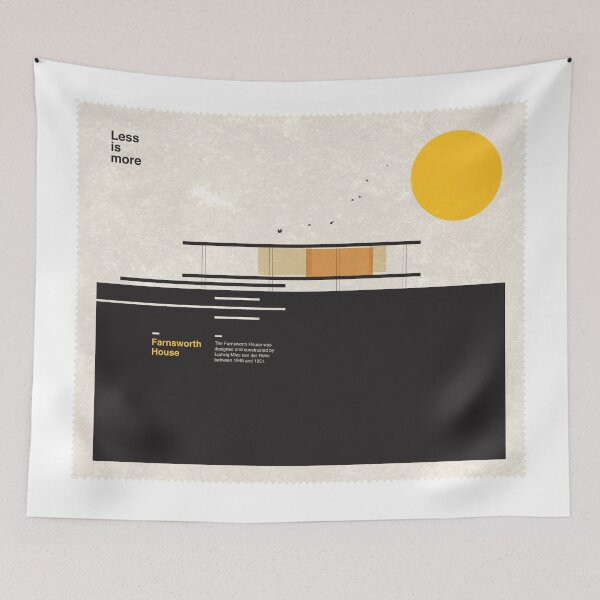 Item preview, Farnsworth Modern House designed and sold by SurfolioPrints.