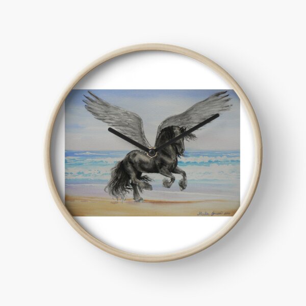 Friesian Pegasus Clock