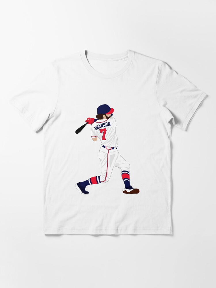 dansby swanson jersey number Essential T-Shirt for Sale by