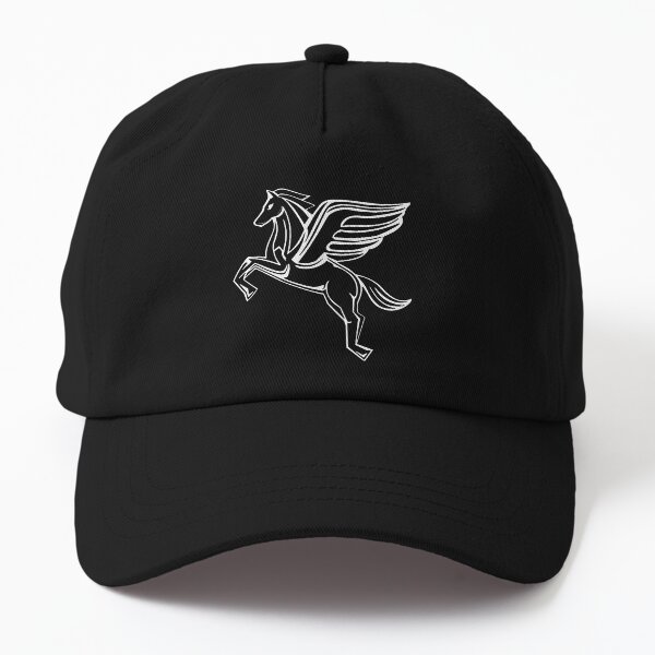 Chasing Pegasus Image (White Outline) Dad Hat