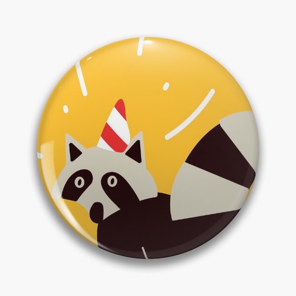 Item preview, Smart Raccoon with party hat designed and sold by Ruwans.