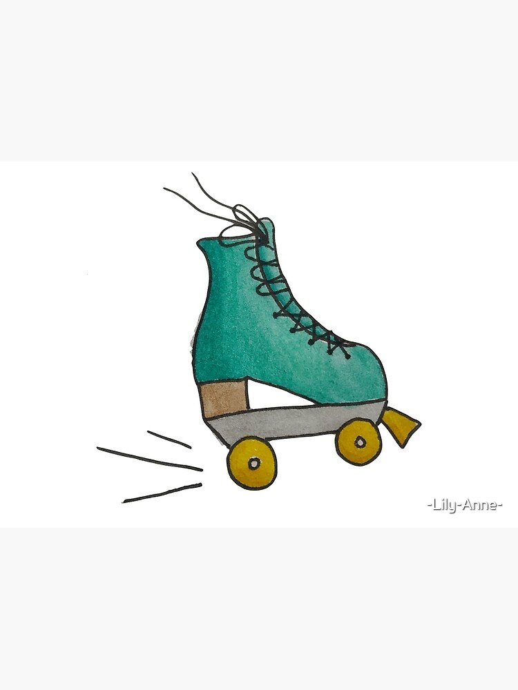 "simple roller skate " Poster by LilyAnne Redbubble