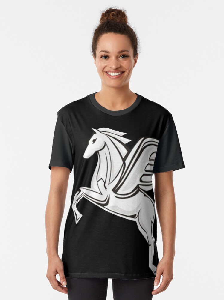 Alternate view of Chasing Pegasus Image (original) Graphic T-Shirt