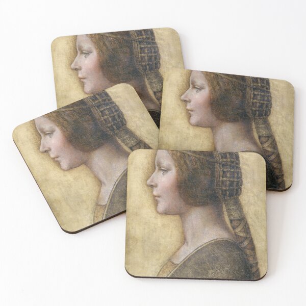 Item preview, Leonardo da Vinci's Profile of a Young Fiancée designed and sold by Thewolfmaiden.