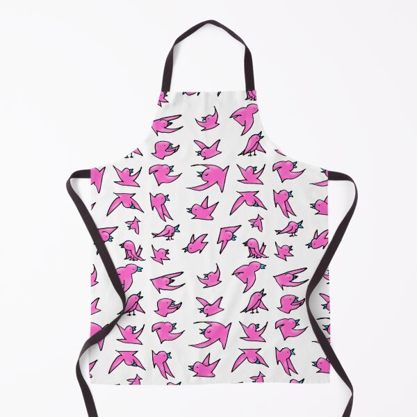 Item preview, Flock of pink birds with blue beaks happily chirping and flying designed and sold by davidscohen.