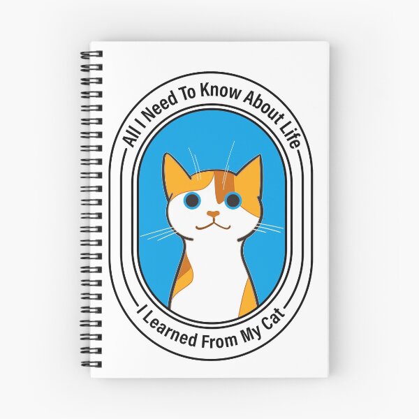 Item preview, All I need to know about life I learned from my cat, funny pet quotes, funny quotes designed and sold by creativitygood.
