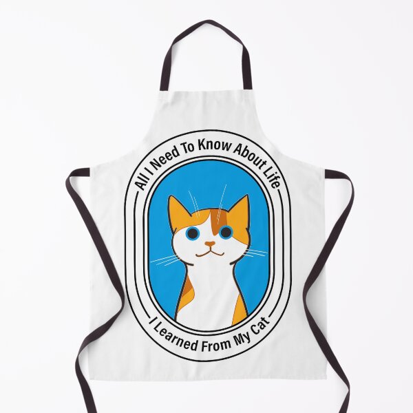 Item preview, All I need to know about life I learned from my cat, funny pet quotes, funny quotes designed and sold by creativitygood.
