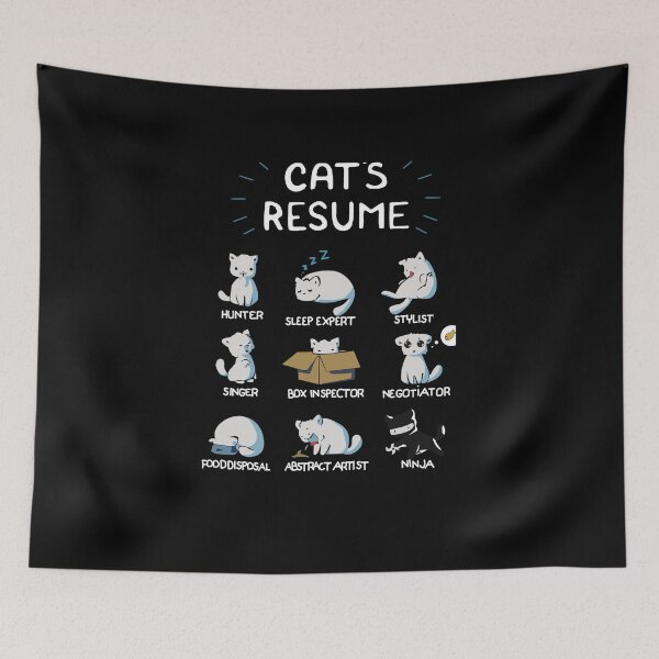 Item preview, Cat's Resume designed and sold by clickmostro.