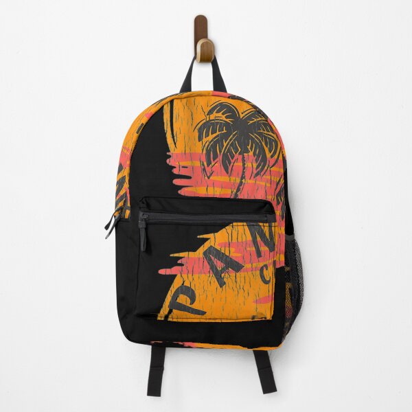 Item preview, Retro Panama City Florida Palm Trees Sunset Skull Beach designed and sold by patsa4.