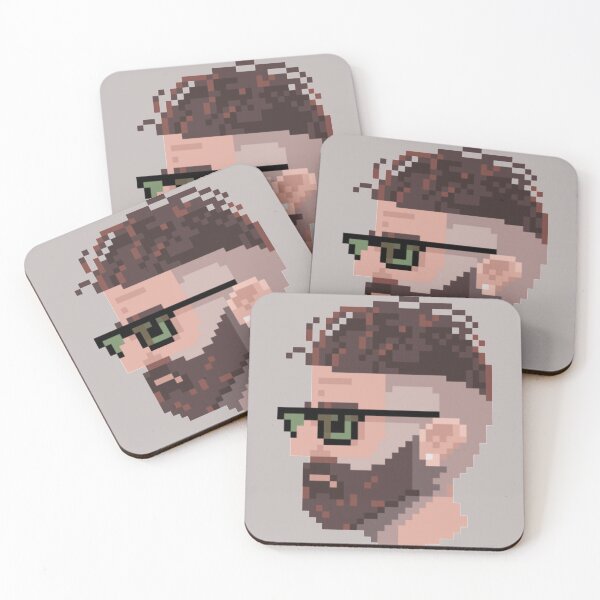 Item preview, Pixel Cool Undercut Beard Guy designed and sold by HopeDetour.