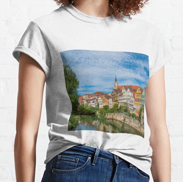Tübingen - Ansichtskarte Ansicht von der Neckarbrücke Classic T-Shirt