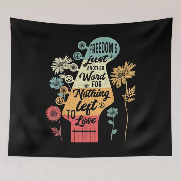 Item preview, Freedom's Just Another Word For Nothing Left To Lose Hippie,  designed and sold by GerdaShop.