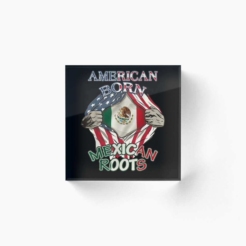 American Born Mexican Roots Flag Proud Usa Love Mexico Photographic Print