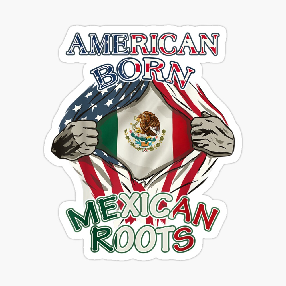 American Born Mexican Roots Flag Proud Usa Love Mexico Photographic Print