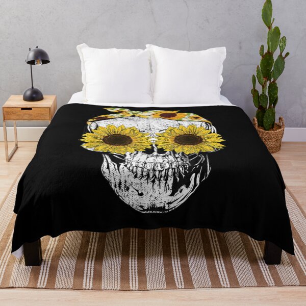 Item preview, Skull Sunflower Skeleton Ana Sunflower Skull designed and sold by robinxam.