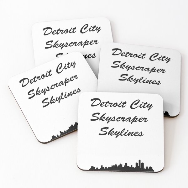 Item preview, Detroit City Skyscraper Skylines designed and sold by hockeng.