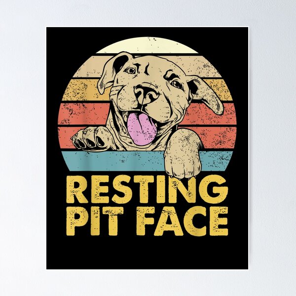 Item preview, Resting Pit Face Pitbull Pibble Pittie Pit Bull Terrier designed and sold by tolivia.