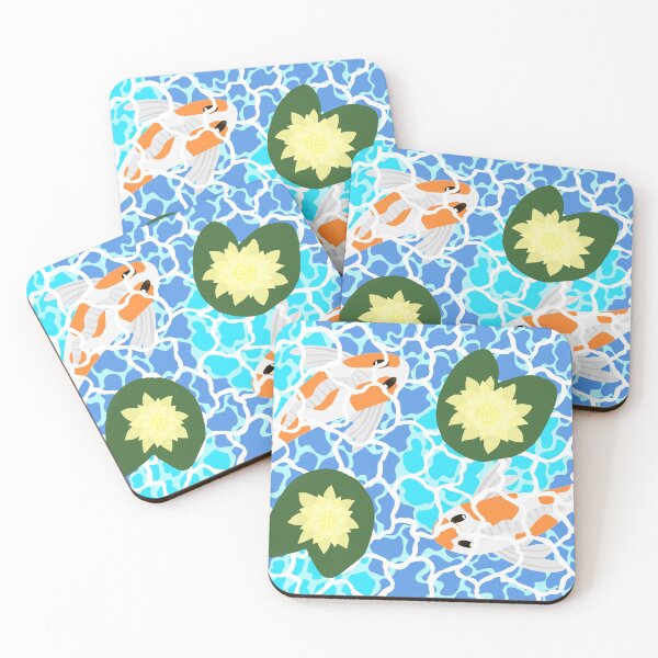 Item preview, Koi Swimming in a Lily Pond designed and sold by FeatherDragon.