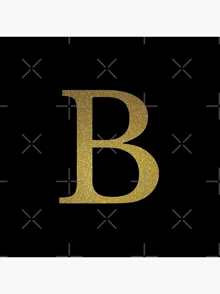 "Letter B - Gold Glitter" Poster For Sale By FunStudio | Redbubble