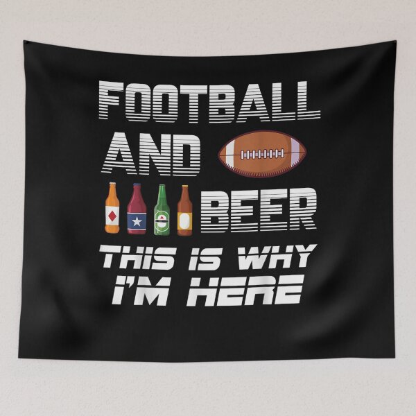 Item preview, American Football and Beer - This is why I'm here  designed and sold by GodivaShop.