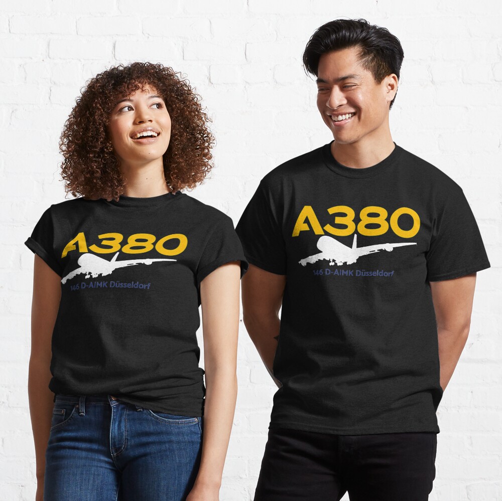 Airbus A380 146 D-AIMK (White) Classic T-Shirt