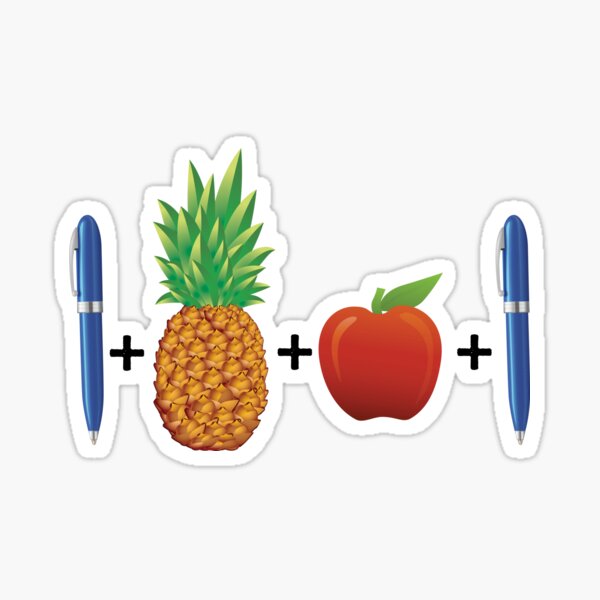 Pen Pineapple Apple Pen PPAP S Sticker
