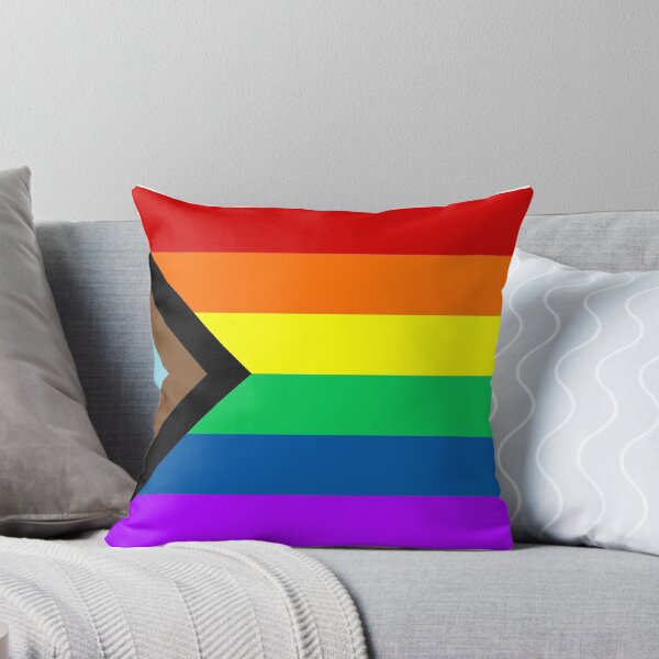 Item preview, Progress Pride Flag LGBTQ Pillow Sticker Car Window Decal Fridge Magnet clothing Mug designed and sold by DiduWeer.