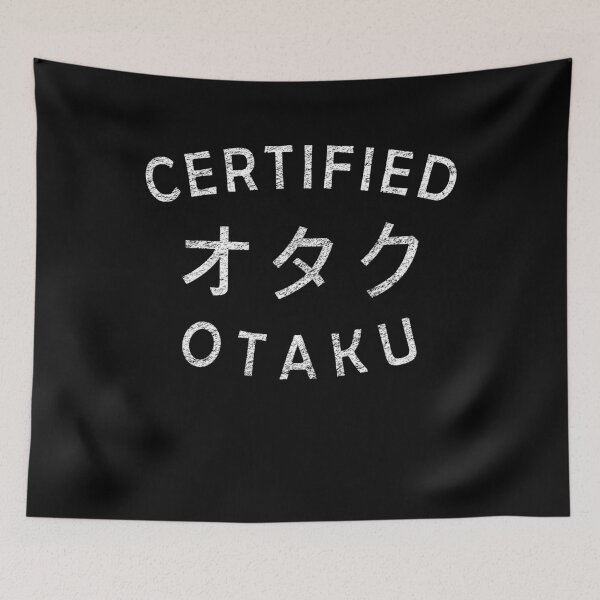 Item preview, Certified Otaku Anime Phrase Japanese Kanji  designed and sold by ExpressWayFour.