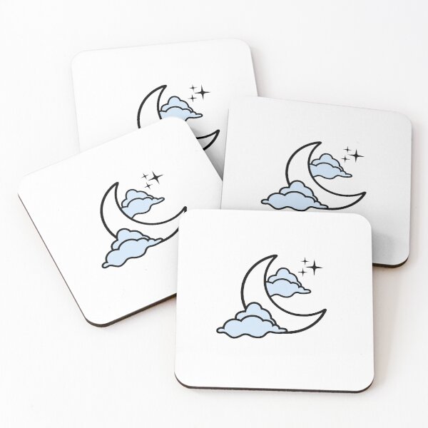 Item preview, Month, stars and clouds  designed and sold by Sevilka.