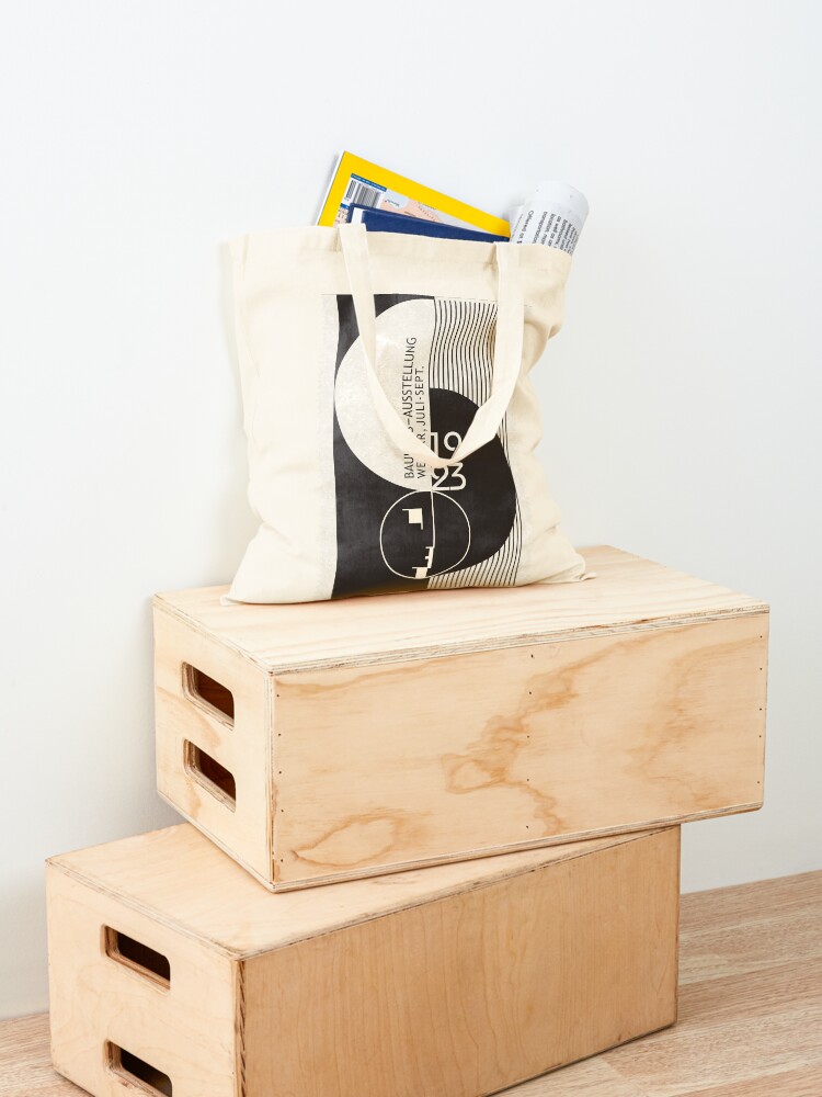 Thumbnail 4 of 5, Tote Bag, Bauhaus Exhibition Art designed and sold by SurfolioPrints.