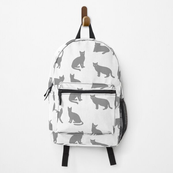 Item preview, Cute Six Silver Elegant Cats Pattern designed and sold by Black Maverik Estore.