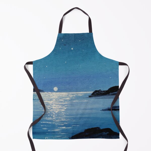 Item preview, Painting sea at night in the full moon, designed and sold by Anke Franikowski.