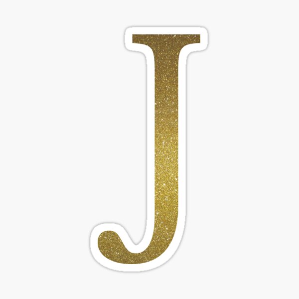 letter j in gold