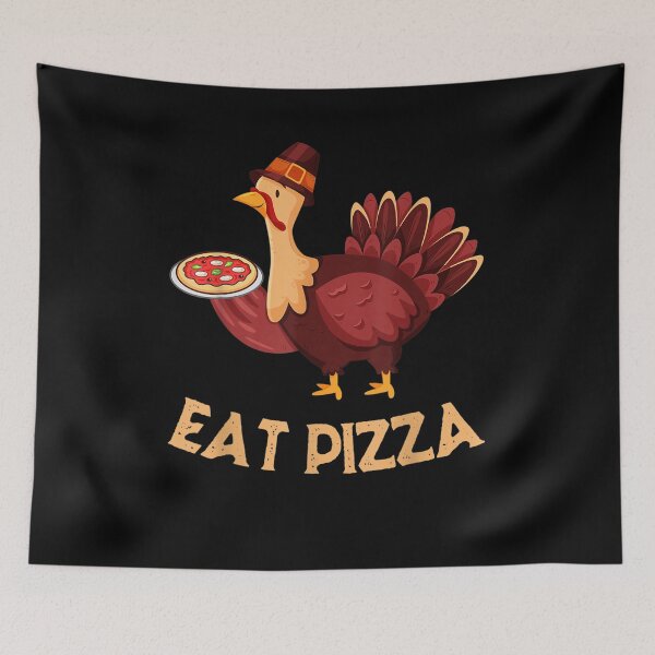 Item preview, Vegan Pizza Thanksgiving Joke Humour designed and sold by tolivia.