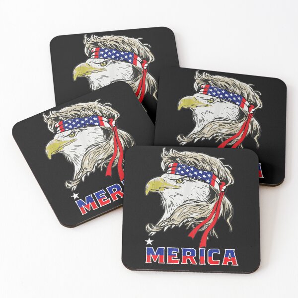 Item preview, Merica Eagle Mullet Usa Flag 4th Of July American Flag designed and sold by robinxam.