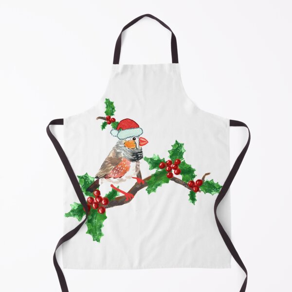 Item preview, Christmas zebra Finch bird 2 designed and sold by orangerinka.