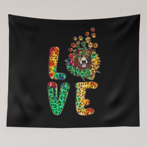 Item preview, Love Pit Bull Sunflower Tie Dye Dog Mom Mother's Day designed and sold by tolivia.