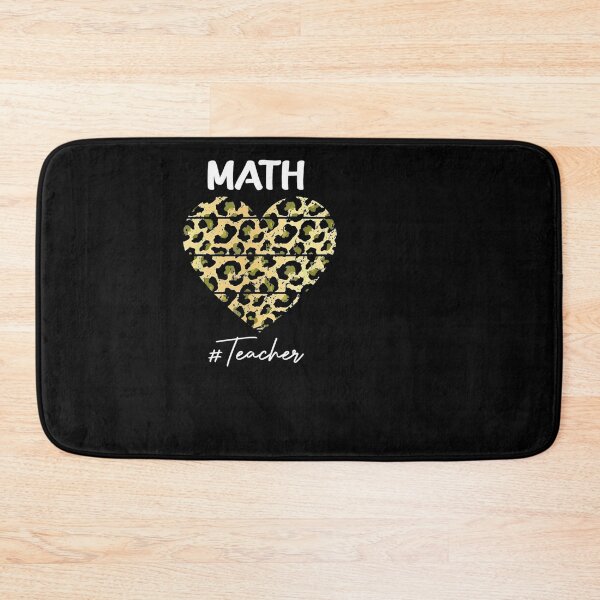 Item preview, Leopard Math Teacher Heart designed and sold by Irundell2020.