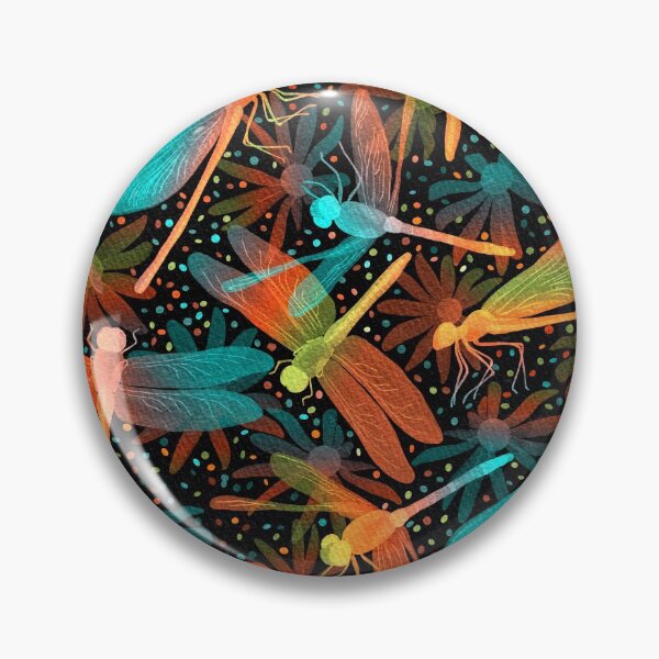 Item preview, Glowing Fiery Dragonflies  designed and sold by Perrin Le Feuvre.