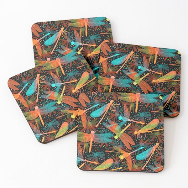 Item preview, Glowing Fiery Dragonflies  designed and sold by Perrin Le Feuvre.