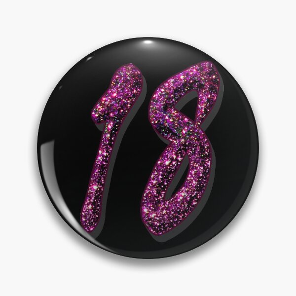 Item preview, Number eighteen eighteen - date age birthday gifts designed and sold by GlamourChick.